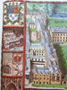 King's College Cambridge UK bird's eye view Gibbs building 1986 pictorial print