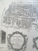 London Queenhithe & Vintry Wards Church Parishes 1755 Cole engraved print