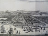 Batavia Jakarta Java Indonesia Harbor Ships 1754 engraved bird's eye view print