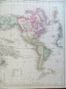 World Map on Mercator's Projection c. 1850-8 Archer engraved map