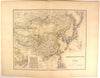Chinese Empire w/ Peking city plan Canton Japan Asia 1873 antique Meyer map