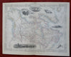 Canada Polar Bear Seal Whaling Montreal 1851 Tallis decorative vignette map