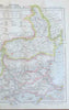 Ottoman Balkans Romania Serbia Bosnia Wallachia Salonika 1883 Letts scarce map