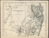 New South Wales Australia c.1852 Lowry multi-sheet 3 antique lithograph map set