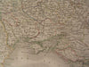 Russia in Europe Crimea Ural Mountains Finland 1830 antique Lapie old color map