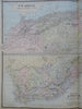 Cape Colony Natal Egypt Morocco Orange Free State 1889-93 Bradley folio map
