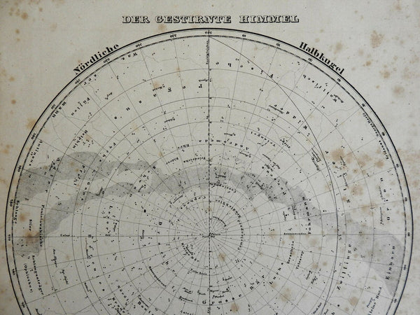Amazon.co.jp: アンティーク、天球図、天文暦学書、1661年復刻版