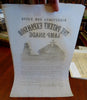 Expansion Lamp Shade Instructions Advertisement c. 1880's pictorial broadside