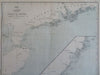 Chinese Coast Hainan to Hei Che Chin Bay Formosa Taiwan c. 1856-72 coastal map