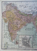 India British Raj Southeast Asia Thailand Cambodia Vietnam Siam 1870's map