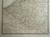 Low Countries Holland & Belgium Flanders Friesland 1833 Lapie large folio map