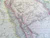 Arabian Peninsula Mecca & Medina Red Sea c. 1850-8 Archer engraved map
