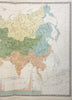 Asia & Europe Rivers of the World Danube Yangtze Volga Indus 1856 Info map