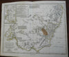 Australia New South Wales Kangaroo Island Brisbane 1832-47 Stieler detailed map