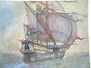 Edmund Dulac c. 1920's lot x 10 scarce color prints sailing ocean & water scenes
