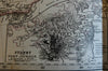Australia continent by itself endless details 1878 Petermann Stieler map