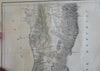 Republic of Chile Southern Portion Gold Mines Railroads 1855 engraved map