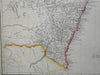 New South Wales Australia 1858 Weller Weekly Dispatch map Tooley #1318 detailed