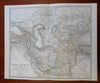 Persia Iran Caucasus Armenia Afghanistan Turkestan 1869 Berghaus detailed map
