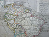 South America Colombia Brazil Peru Patagonia Chile La Plata 1840 Houze map