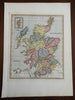 Scotland U.K. 1823 beautiful scarce Ellis map w/ lovely old hand color