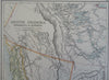 British Columbia Canada Alberta Athabasca 1890 scarce folio Scribner-Black map