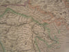 Greece Peloponnese Peninsula Candia Sea 1843 antique Teesdale hand color map