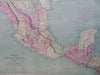 Mexico & Central America Honduras Guatemala Nicaragua 1873 WIlliams map