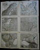 Eastern Europe Russia Scandinavia Ottoman Empire 1875 Stieler 6 sheet wall map
