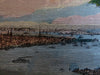 New York City Manhattan Landscape birdseye View c. 1850's hand colored print