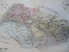 Ancient World Map Europe North Africa Middle East India c. 1855 Dufour map