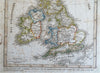 British Isles United Kingdom Ireland England Wales Scotland 1843 Stieler map