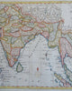 East Indies Mogul India Bengal Siam SE Asia 1788 Bowen hand color engraved map