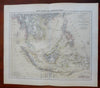 Southeast Asia Indonesia Malaysia Thailand Vietnam 1885 Flemming detailed map