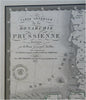Kingdom of Prussia Saxony Westphalia 1836 Brue large detailed map hand color
