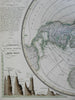 Isothermic Northern Hemisphere World Temperatures Mt. heights 1838 Berghaus map