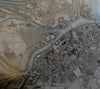 St. Petersburg Russia City Plan c 1840 Framed Decorative Map Landscape Vignette