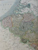 Napoleonic Low Countries Belgium Netherlands 1804 Cary map oversized detailed