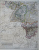 German Confederation Prussia Austria Bavaria Hanover 1860 Biller 4 sheet map