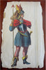 5th Avenue Journal Christmas Celebration Print c. 1870's scrap album leaf