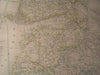 Western Russia Crimea Poland Baltic 1863 antique Dufour large hand color map