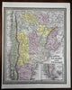 Chile Argentine Republic Rio de la Plata Buenos Aires 1850 Cowperthwait map