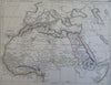 Africa Continent Cape Colony Egypt Guinea Madeira c. 1850 Chapman 2 sheet map