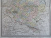 Russian Empire Finland Poland Crimea Ukraine 1868 Tardieu large map