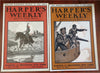 Russo-Japanese War 1904 Harper's Weekly Covers Lot x 8 Japanese Army Mutsuhito