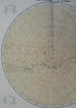 Southern Night Sky Constellations Zodiac Milky Way 1885 Flemming map
