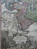 Asia Continent Ottoman Empire Arabia India China c.1750 Homann decorative map