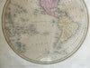 Western Hemisphere North South America Texas Republic 1841 Boynton Bradford map