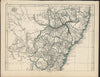 New South Wales Australia c.1852 Lowry multi-sheet 3 antique lithograph map set