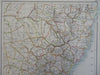 New South Wales Australia Sydney Red River 1890 scarce folio Scribner-Black map